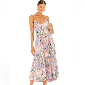 ASTR the Label Blythe Dress in Coral Multi